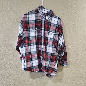 Old Navy Red and White Checkered Shirt
